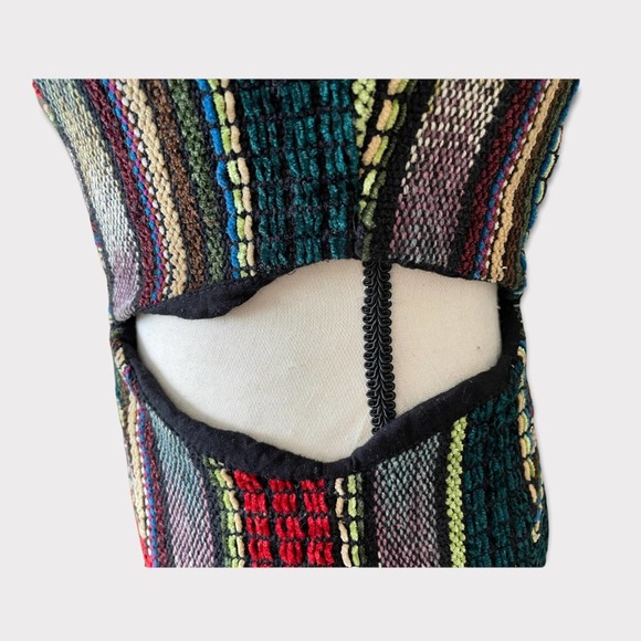 Brazilian Multi Color Sleeveless Dress with side cut outs Size M - Picture 3 of 14